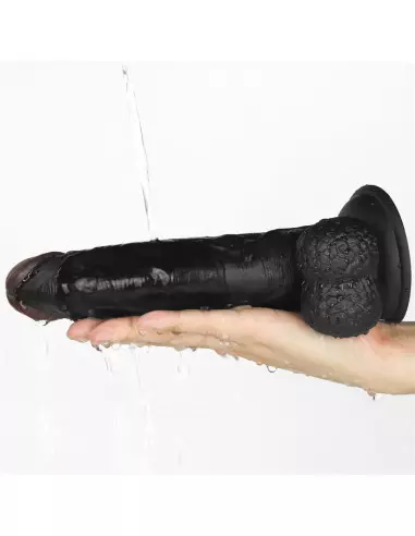 Vibrating Easy Strapon Set 8.5" Black Felcsatolható Dildó Felcsatolható eszközök Lovetoy