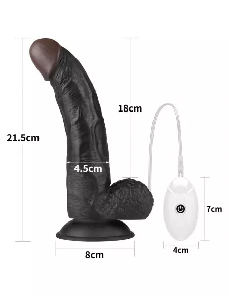 Vibrating Easy Strapon Set 8.5" Black Felcsatolható Dildó Felcsatolható eszközök Lovetoy Vibrating Easy Strapon Set 8.5" Black Felcsatolható Dildó Felcsatolható eszközök Lovetoy