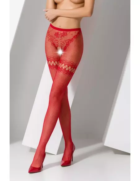 S015 Vörös Harisnya Harisnyák - Harisnyatartók Passion