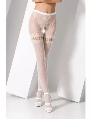 S015 Fehér Harisnya Harisnyák - Harisnyatartók Passion