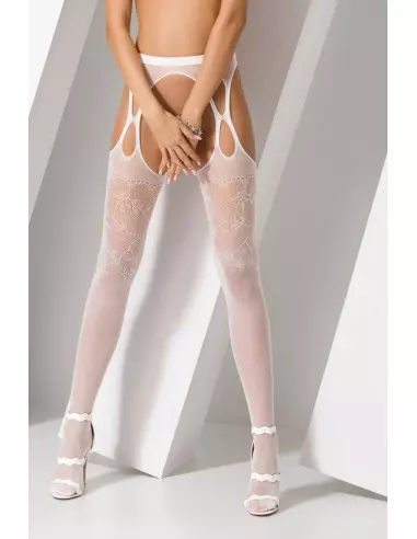 S002 Fehér Harisnya Harisnyák - Harisnyatartók Passion