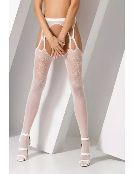 S002 Fehér Harisnya Harisnyák - Harisnyatartók Passion