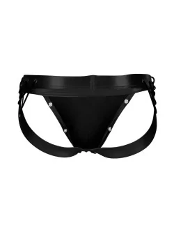 C4M-Desire Jockstrap-BlackLeatherette-M Férfi Alsó Férfi ruházat Cut4Men