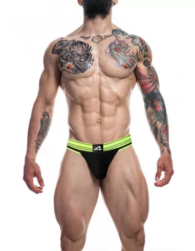 C4M - Rugby Jockstrap-NeonLime-L Férfi Alsó Férfi ruházat Cut4Men