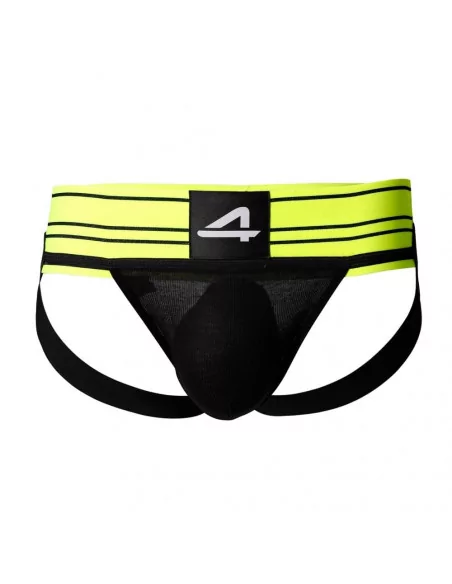 C4M - Rugby Jockstrap-NeonLime-L Férfi Alsó Férfi ruházat Cut4Men