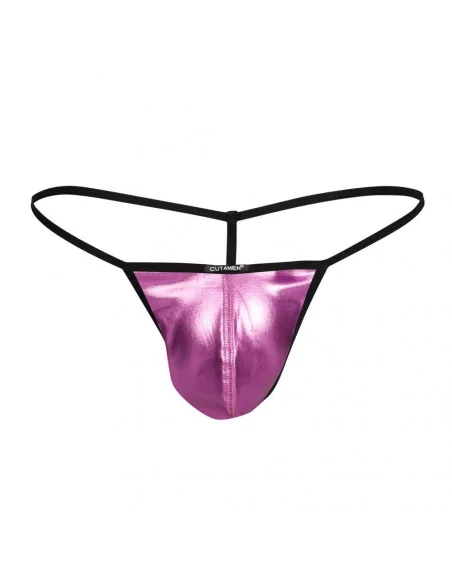 C4M Gstring Pink Skai M Férfi Tanga Férfi ruházat Cut4Men