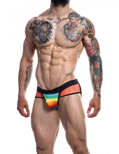 C4M-Mixed Jockstrap Rainbow M Férfi Alsó Férfi ruházat Cut4Men
