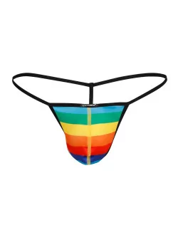 C4M Rainbow Skai L Férfi Tanga Férfi ruházat Cut4Men