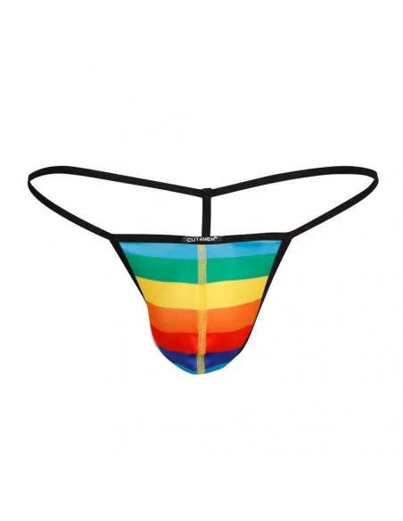 C4M Rainbow Skai L Férfi Tanga Férfi ruházat Cut4Men