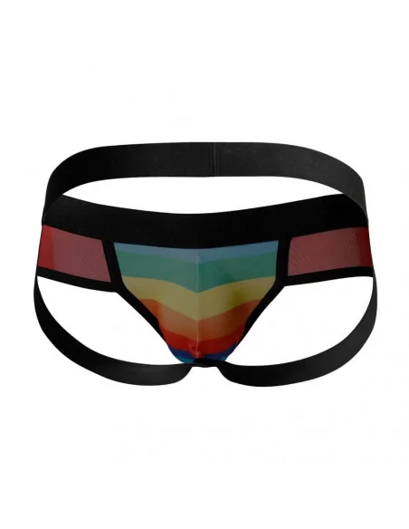 C4M-Mixed Jockstrap Rainbow XL Férfi Alsó Férfi ruházat Cut4Men