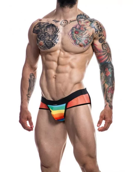 C4M-Mixed Jockstrap Rainbow XL Férfi Alsó Férfi ruházat Cut4Men