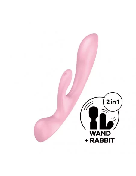 Triple Oh pink Vibrátor Nonfiguratív vibrátorok Satisfyer Triple Oh pink Vibrátor Nonfiguratív vibrátorok Satisfyer