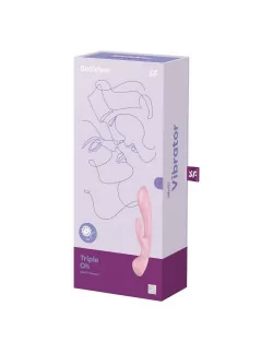 Triple Oh pink Vibrátor Nonfiguratív vibrátorok Satisfyer