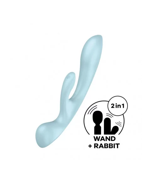 Triple Oh light blue Vibrátor Nonfiguratív vibrátorok Satisfyer