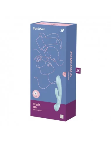 Triple Oh light blue Vibrátor Nonfiguratív vibrátorok Satisfyer