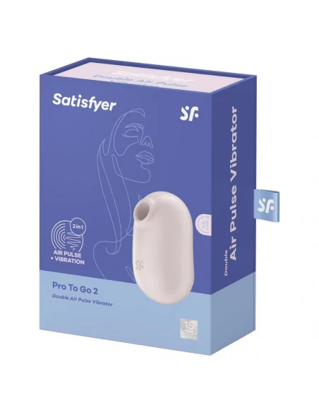Pro To Go 2 beige Csiklóizgató Csiklóizgatók Satisfyer