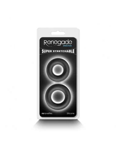Renegade - Erectus - Black Péniszgyűrű Péniszgyűrűk - Mandzsetták NS Toys