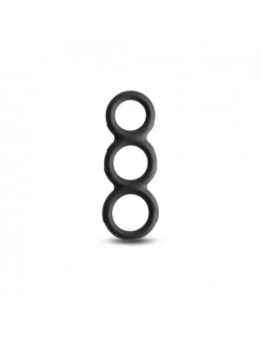 Renegade - Threefold - Black Péniszgyűrű Péniszgyűrűk - Mandzsetták NS Toys