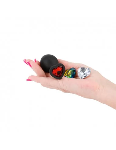 Glams Xchange - Heart - Medium Fenékdugó Fenékdugók NS Toys