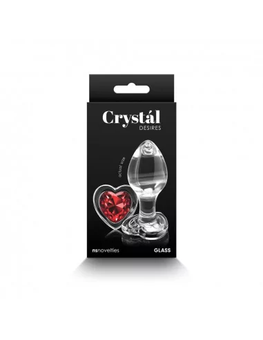 Crystal - Desires - Red Heart - Medium Fenékdugó Fenékdugók NS Toys