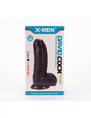 X-MEN David's 11.9" Cock Black Dildó Dongok - Dildók X-Men