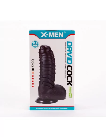 X-MEN David's 11.9" Cock Black Dildó Dongok - Dildók X-Men