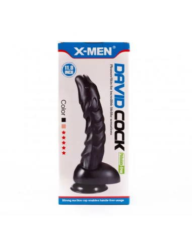 X-Men 11,9" David Cock Black Dildó Dongok - Dildók X-Men