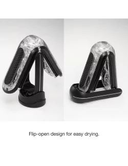 FLIP ZERO GRAVITY EV(Electronic Vibration) BLACK Maszturbátor Férfi maszturbátorok Tenga 2