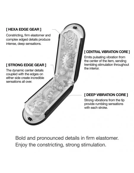 FLIP ZERO GRAVITY EV(Electronic Vibration) BLACK Maszturbátor Férfi maszturbátorok Tenga