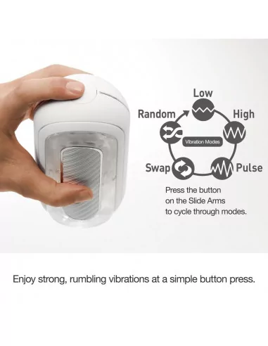 FLIP ZERO GRAVITY EV (Electronic Vibration) WHITE Maszturbátor Férfi maszturbátorok Tenga