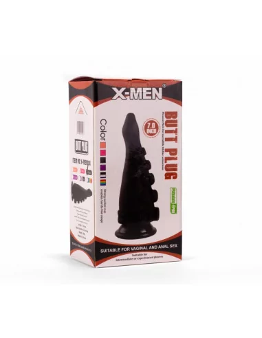 X-MEN 7" Butt Plug Black Fenékdugó Fenékdugók X-Men