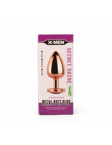 X-MEN Secret Shine Metal Rose Gold Heart S Fenékdugó Fenékdugók X-Men