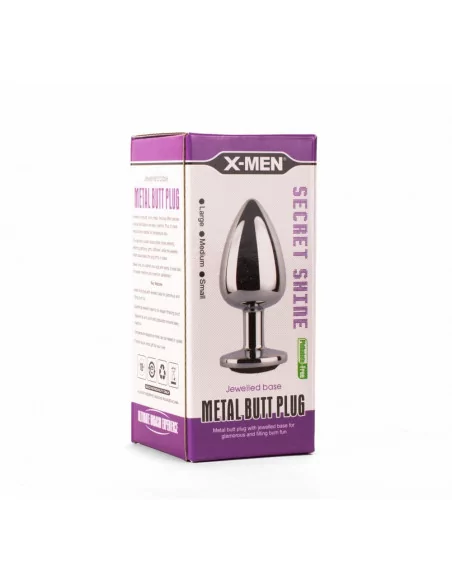 X-MEN Secret Shade Metal Black S Fenékdugó Fenékdugók X-Men X-MEN Secret Shade Metal Black S Fenékdugó Fenékdugók X-Men