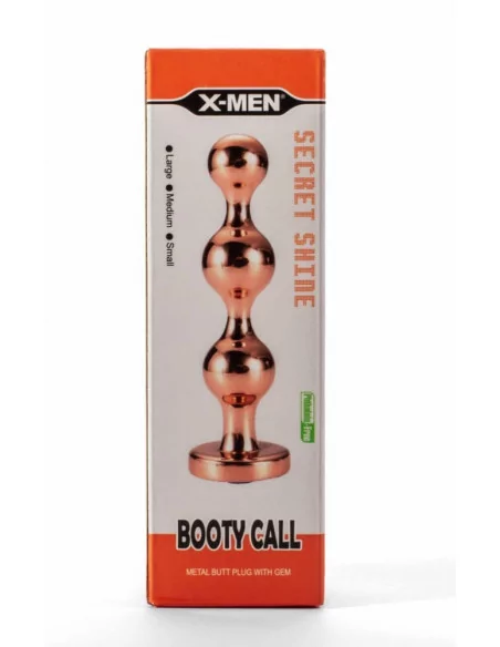 X-Men Secret Shine Booty Call Metal with Gem Gold S Fenékdugó Fenékdugók X-Men