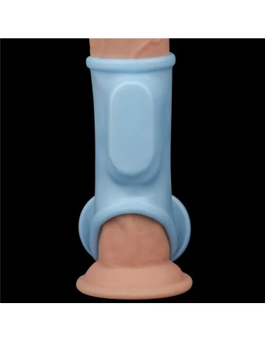 Vibrating Silk Knights Ring Blue Mandzsetta Péniszgyűrűk - Mandzsetták Lovetoy