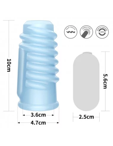 Vibrating Spiral Knights Ring Blue Mandzsetta Péniszgyűrűk - Mandzsetták Lovetoy