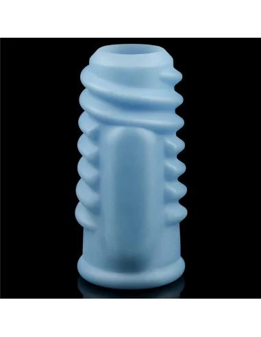 Vibrating Spiral Knights Ring Blue Mandzsetta Péniszgyűrűk - Mandzsetták Lovetoy