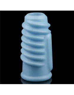 Vibrating Spiral Knights Ring Blue Mandzsetta Péniszgyűrűk - Mandzsetták Lovetoy 2