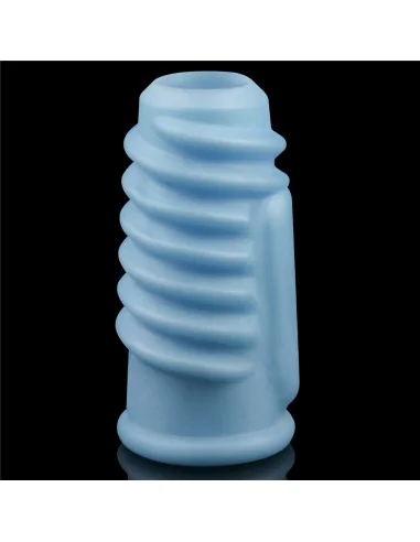 Vibrating Spiral Knights Ring Blue Mandzsetta Péniszgyűrűk - Mandzsetták Lovetoy