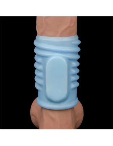 Vibrating Spiral Knights Ring Blue Mandzsetta Péniszgyűrűk - Mandzsetták Lovetoy