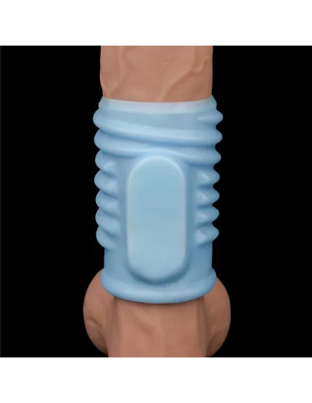 Vibrating Spiral Knights Ring Blue Mandzsetta Péniszgyűrűk - Mandzsetták Lovetoy