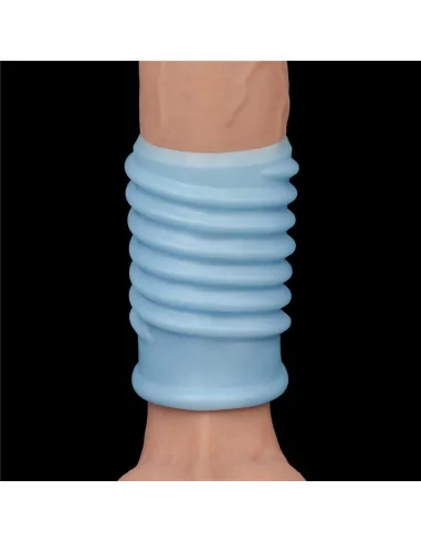 Vibrating Spiral Knights Ring Blue Mandzsetta Péniszgyűrűk - Mandzsetták Lovetoy