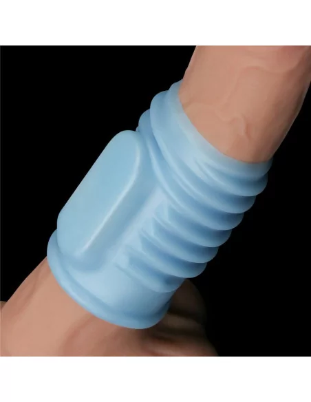 Vibrating Spiral Knights Ring Blue Mandzsetta Péniszgyűrűk - Mandzsetták Lovetoy