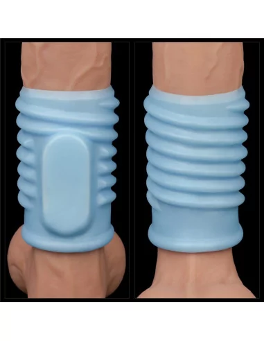 Vibrating Spiral Knights Ring Blue Mandzsetta Péniszgyűrűk - Mandzsetták Lovetoy