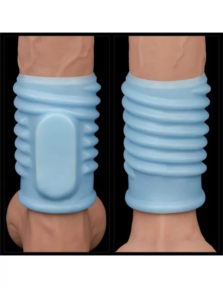 Vibrating Spiral Knights Ring Blue Mandzsetta Péniszgyűrűk - Mandzsetták Lovetoy