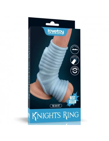 Vibrating Wave Knights Ring Mandzsetta Péniszgyűrűk - Mandzsetták Lovetoy