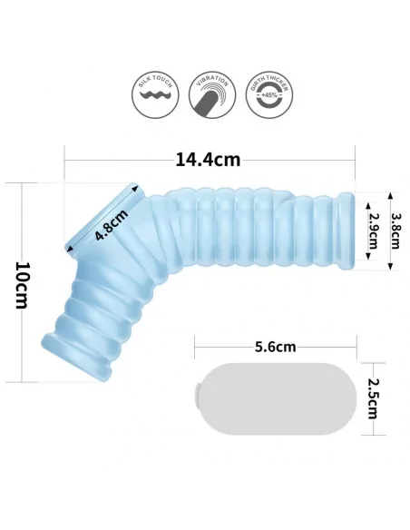 Vibrating Wave Knights Ring Mandzsetta Péniszgyűrűk - Mandzsetták Lovetoy