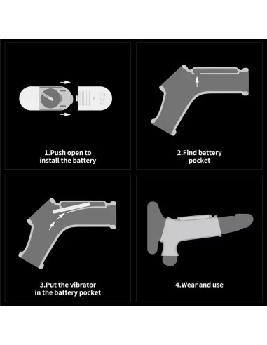 Vibrating Ridge Knights Ring Mandzsetta Péniszgyűrűk - Mandzsetták Lovetoy