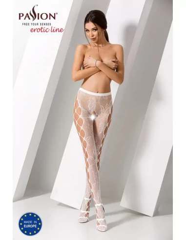 S008 White Harisnya Harisnyák - Harisnyatartók Passion