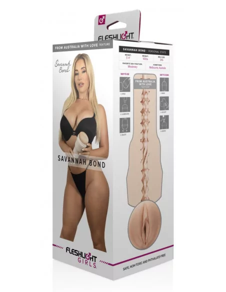 Fleshlight Girls Savannah Bond From Australia with love Maszturbátor Férfi maszturbátorok Fleshlight